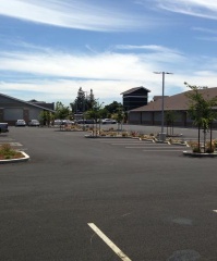 Asphalt renovation in Cupertino, CA.