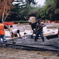 Typical house foundation in Los Gatos, CA.