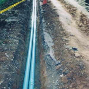 Dual 6'' water mains - Santa Cruz Mountains.